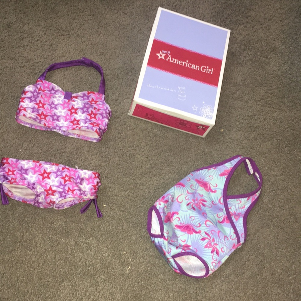 2 American Girl Doll Swimsuits!